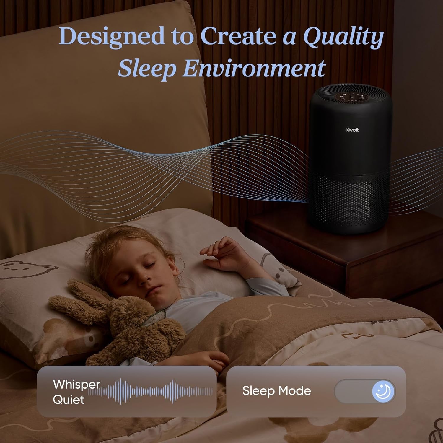Purificador de Aire para Hogar – Anti Alergias, Pelo de Mascotas y Polvo – Cobertura hasta 100 m²