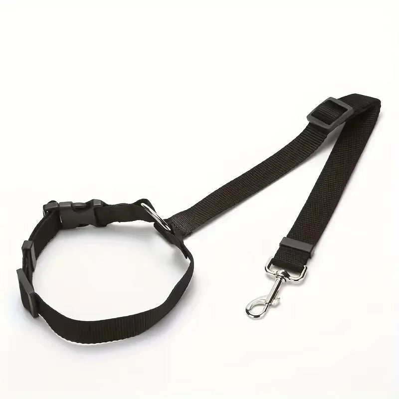 Cinturón de Seguridad Ajustable para Perros y Gatos 🐾 | Viajes Seguros en Auto