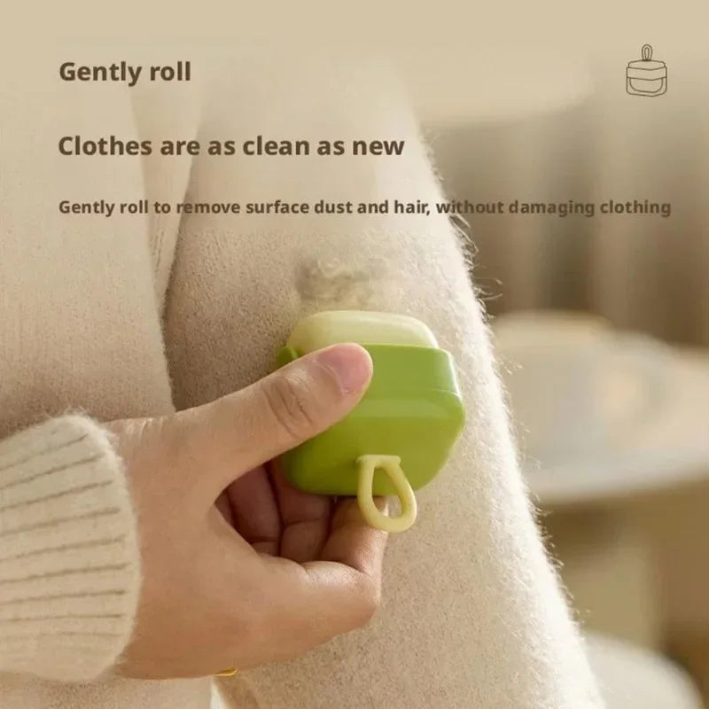 Mini Rodillo Quita Pelusa Reutilizable – Lavable y Adhesivo Fuerte para Ropa, Mascotas y Muebles
