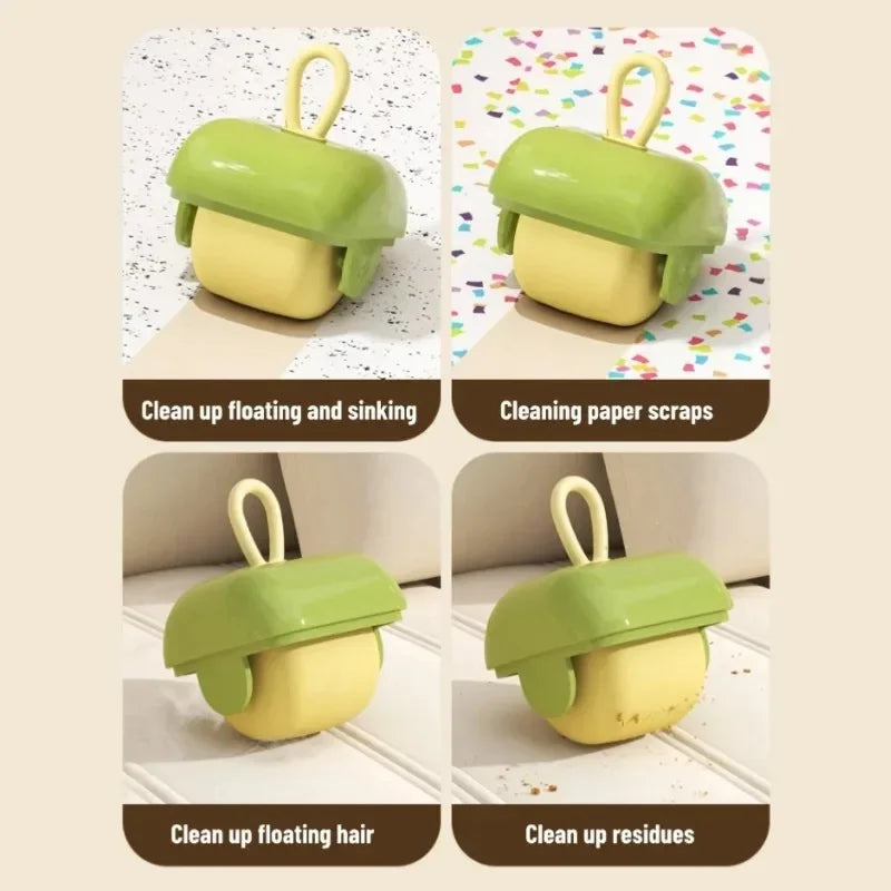 Mini Rodillo Quita Pelusa Reutilizable – Lavable y Adhesivo Fuerte para Ropa, Mascotas y Muebles