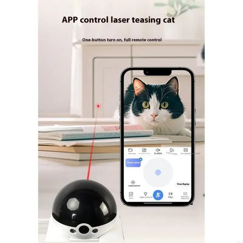 Cámara Robot Inteligente 360° con Movilidad, Audio Bidireccional y Visión Nocturna – Ideal para Mascotas y Seguridad del Hogar