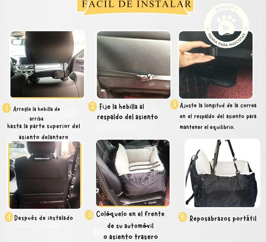 Butaca Transportadora y Cama 2 en 1 para Mascotas – Producto Importado