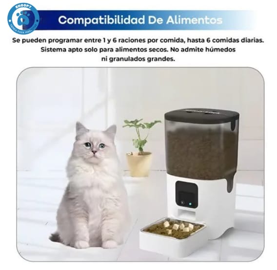 Dispensador Automático de Comida para Mascotas con Control desde App 📱🐾