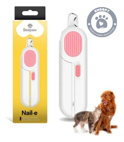 Cortador de Uñas Beepaw Nail-e con Luz LED y Lima – Para Perros y Gatos 🐶🐱