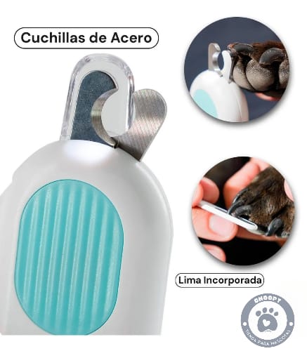 Cortador de Uñas Beepaw Nail-e con Luz LED y Lima – Para Perros y Gatos 🐶🐱