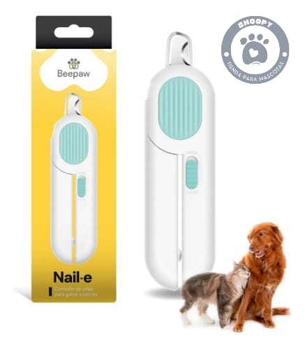 Cortador de Uñas Beepaw Nail-e con Luz LED y Lima – Para Perros y Gatos 🐶🐱
