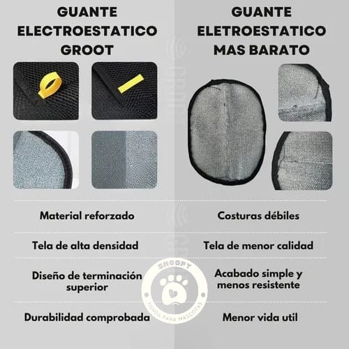 Guante Quita Pelos Groot – Reutilizable y Lavable