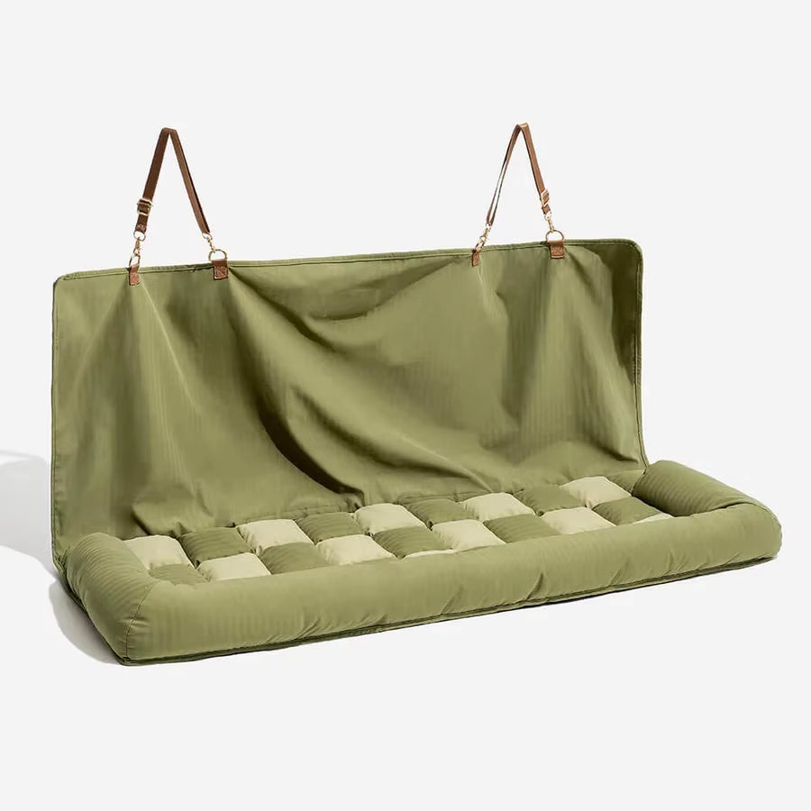 Cama de Lujo para Perros – Asiento Elevador para Auto con Arnés de Seguridad y Diseño Premium