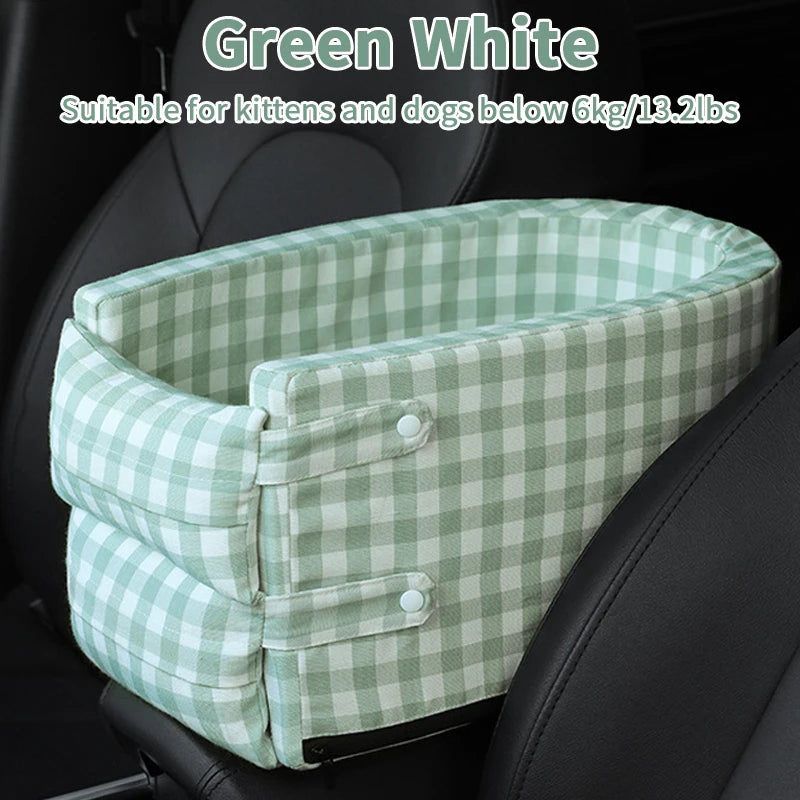 Asiento Portátil para Coche de Mascotas – Antideslizante, Seguro y Cómodo para Perros y Gatos