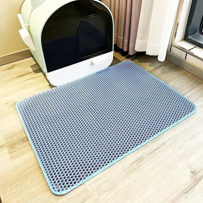 Esterilla de Arena para Gatos de Doble Capa – Antideslizante, Impermeable y Fácil de Limpiar