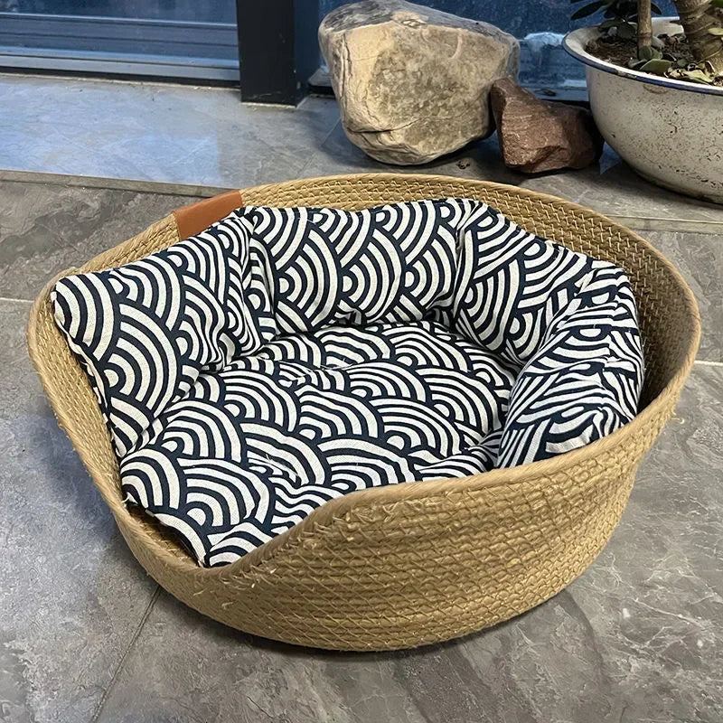 Cama para Mascotas Suave y Confortable – Nido Antideslizante e Impermeable para Perros y Gatos