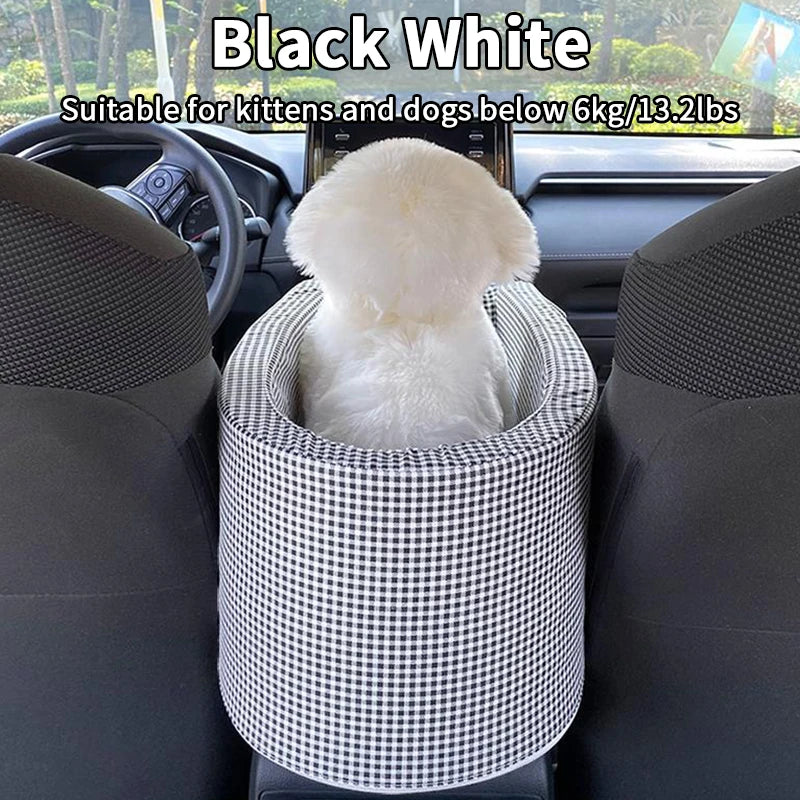 Asiento Portátil para Coche de Mascotas – Antideslizante, Seguro y Cómodo para Perros y Gatos