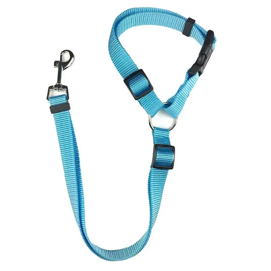 Cinturón de Seguridad Ajustable para Perros y Gatos 🐾 | Viajes Seguros en Auto
