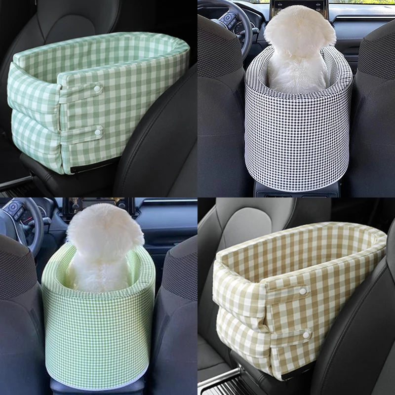 Asiento Portátil para Coche de Mascotas – Antideslizante, Seguro y Cómodo para Perros y Gatos