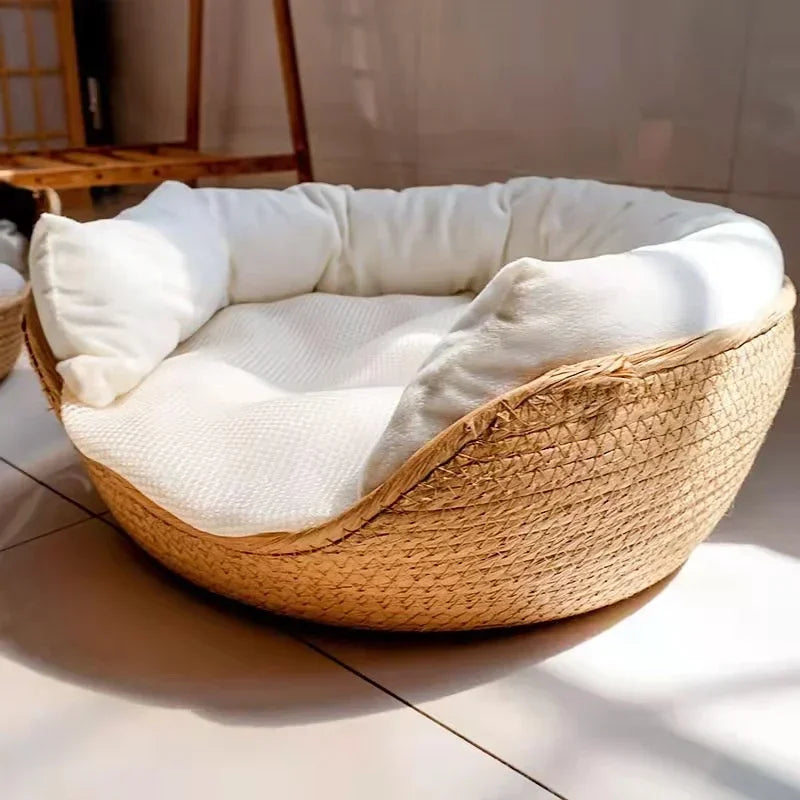 Cama para Mascotas Suave y Confortable – Nido Antideslizante e Impermeable para Perros y Gatos