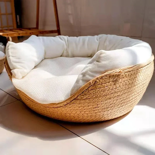 Cama para Mascotas Suave y Confortable – Nido Antideslizante e Impermeable para Perros y Gatos