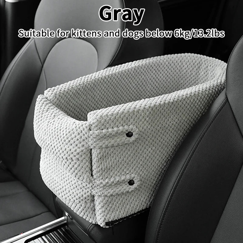 Asiento Portátil para Coche de Mascotas – Antideslizante, Seguro y Cómodo para Perros y Gatos