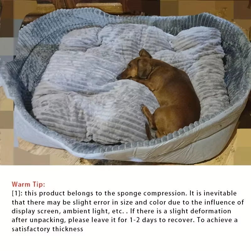 Cama Nido Pet Heaven para Perros y Gatos – Suave, Lavable y Súper Acolchonada Doble Cara/Producto Importado