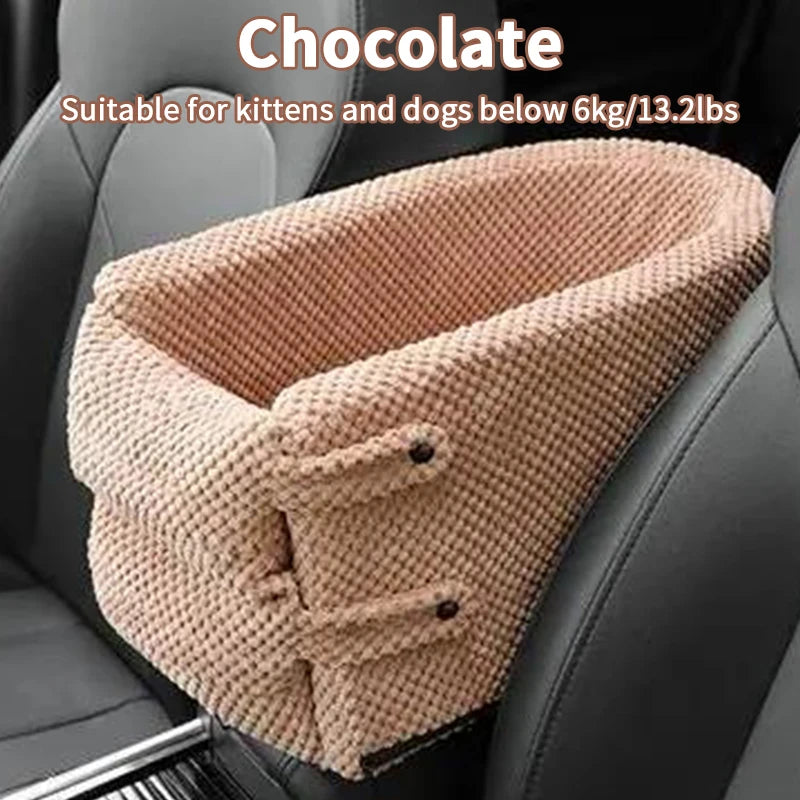 Asiento Portátil para Coche de Mascotas – Antideslizante, Seguro y Cómodo para Perros y Gatos