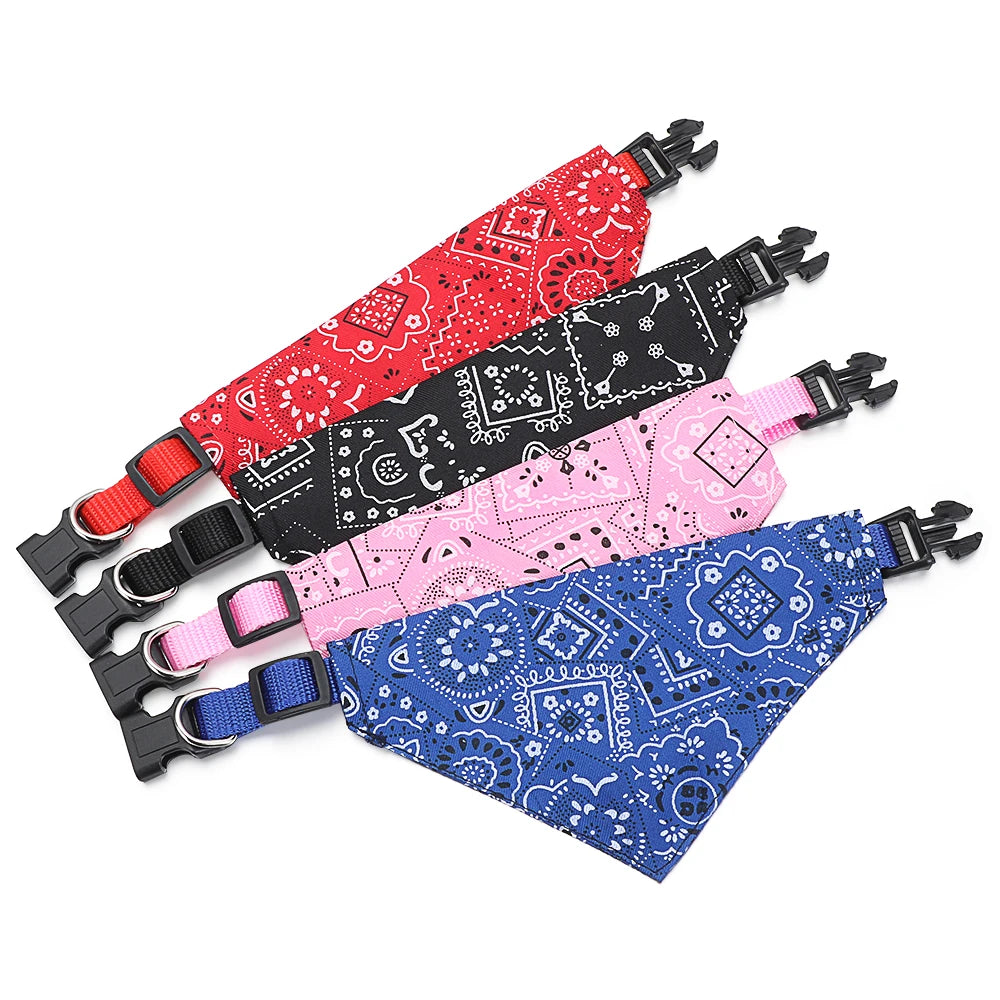 Pañuelo Ajustable para Perros y Gatos 🐾 – Bandana Triangular Lavable y Cómoda