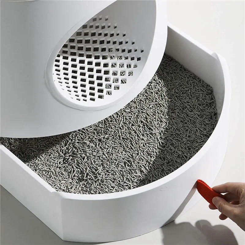 ✨ Caja de Arena Sanitaria Importada para Gatos – Higiene, Comodidad y Menos Olores