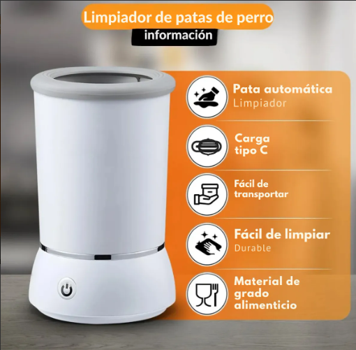 Limpiador Automático de Patas para Perros y Gatos - Recargable USB