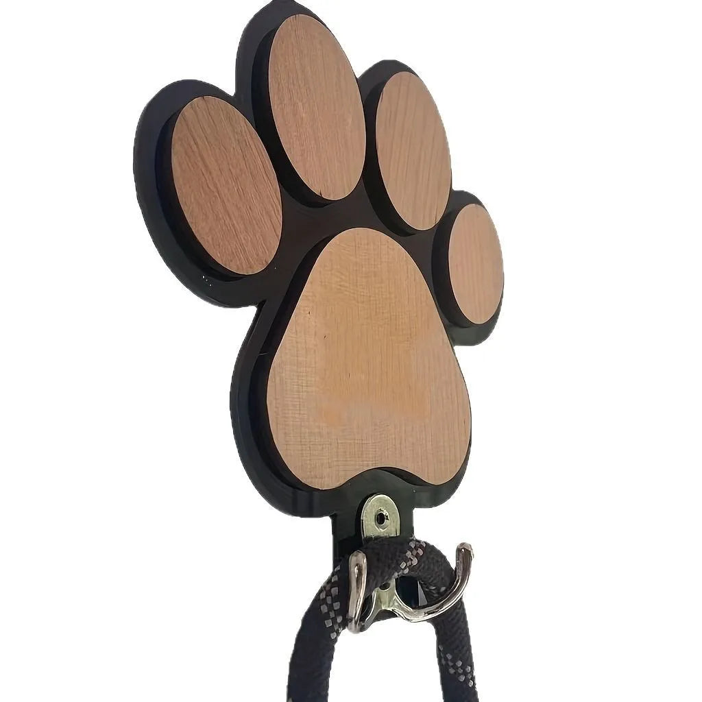 Perchero de Madera con Diseño de Patita – Decorativo y Funcional para Amantes de las Mascotas