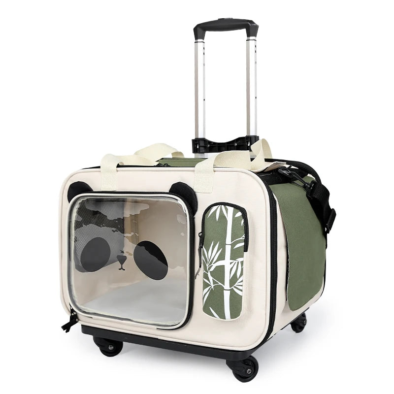 Cochecito Plegable para Mascotas con 4 Ruedas Universales – Transportadora Portátil para Perros y Gatos Pequeños/Producto Internacional