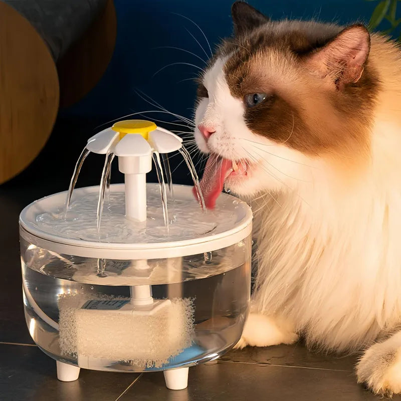 Fuente de Agua Automática Silenciosa para Mascotas 🐾 | Bebedero Eléctrico USB con Filtro Purificador