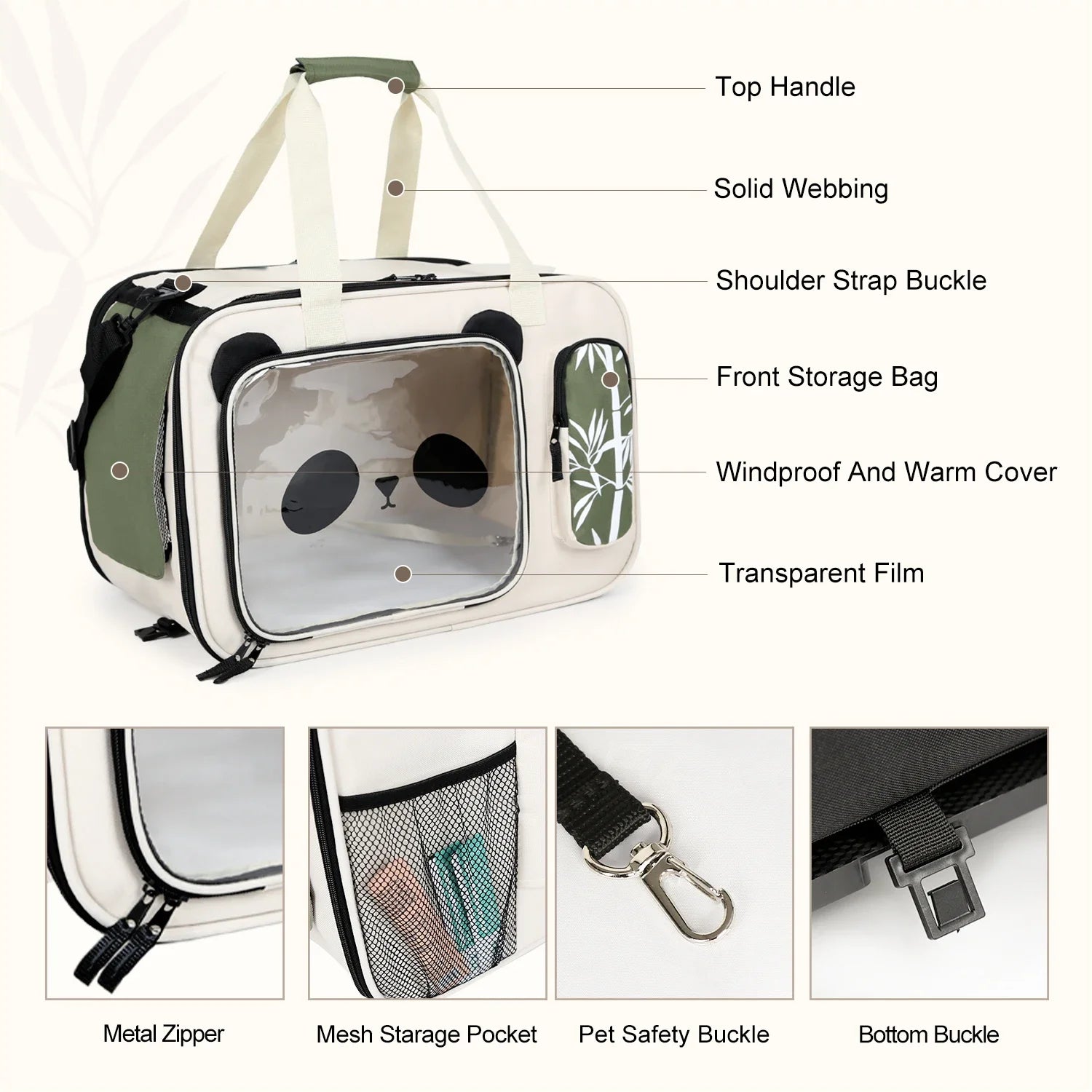 Cochecito Plegable para Mascotas con 4 Ruedas Universales – Transportadora Portátil para Perros y Gatos Pequeños/Producto Internacional