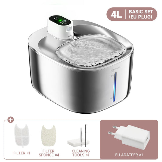 Fuente de Agua Inalámbrica 4L para Gatos 🐱 | Sensor Automático
