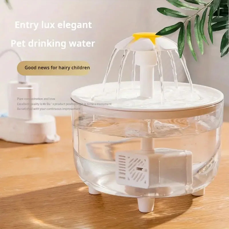 Fuente de Agua Automática Silenciosa para Mascotas 🐾 | Bebedero Eléctrico USB con Filtro Purificador