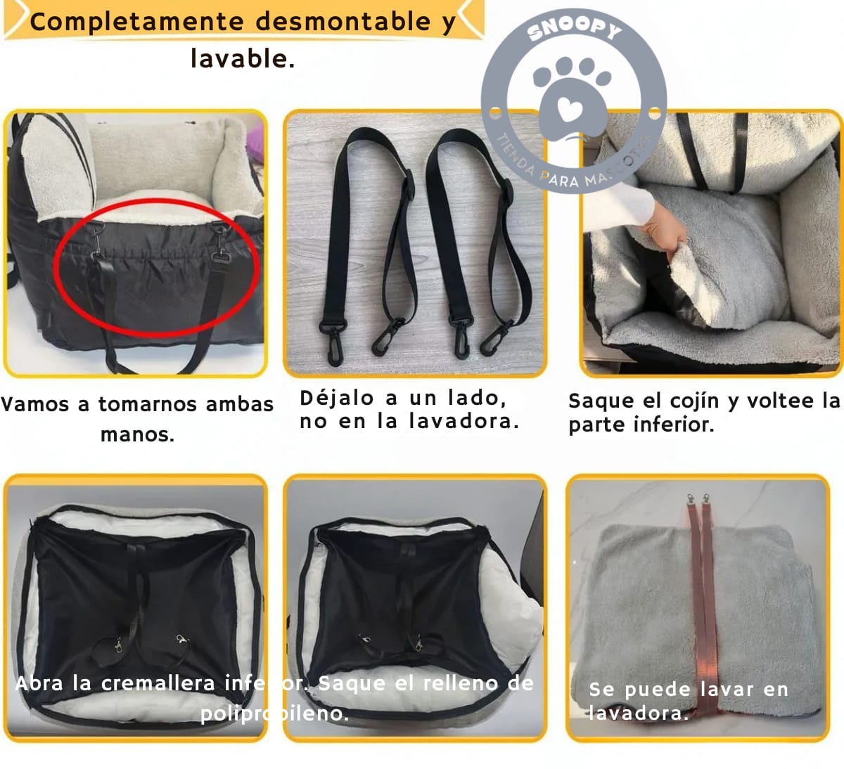 Butaca Transportadora y Cama 2 en 1 para Mascotas – Producto Internacional