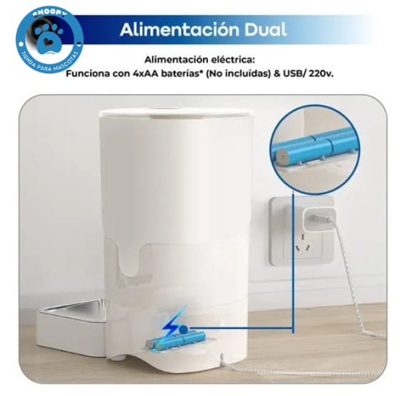 Dispensador Automático de Comida para Mascotas con Control desde App 📱🐾