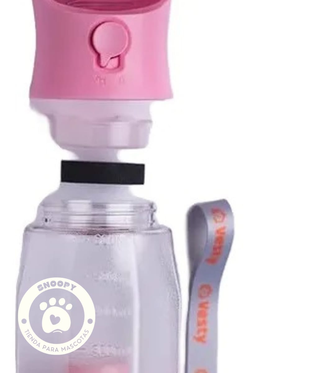 Botella Portátil 3 en 1 para Mascotas – Agua, Comedero y Bolsas Desechables