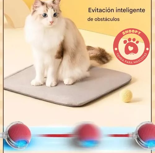 Pelota Interactiva Recargable USB para Perros y Gatos – Juego Inteligente y Seguro