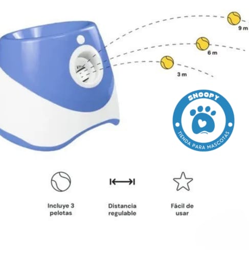 Lanzapelotas Automático para Perros – Juego Interactivo y Divertido