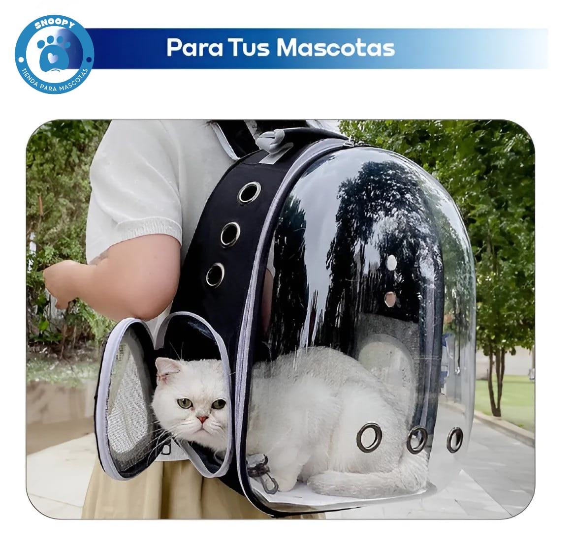 Mochila Transportadora para Mascotas – Comodidad y Seguridad para Perros y Gatos