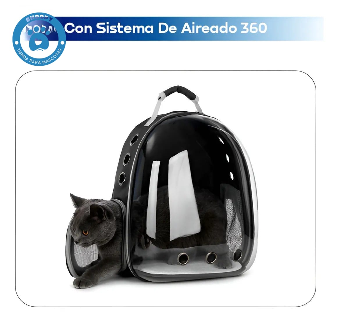 Mochila Transportadora para Mascotas – Comodidad y Seguridad para Perros y Gatos