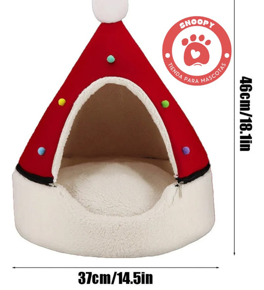 Cucha Navideña para Perros y Gatos – Súper Suave, Acolchada/Producto Internacional