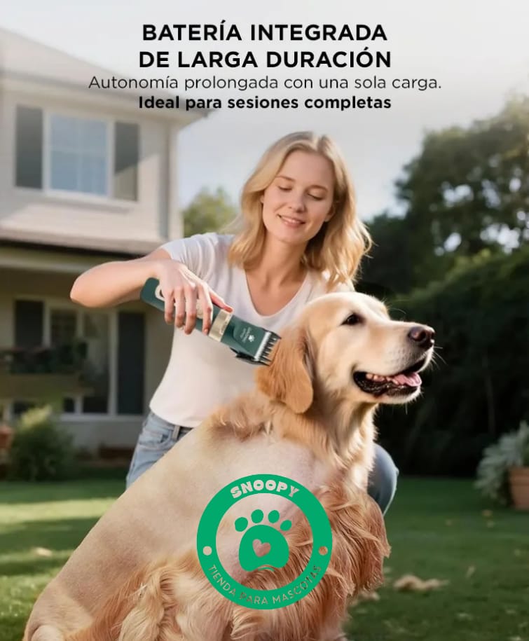 Máquina Cortapelo Profesional para Mascotas Gadnic CP170 – Silenciosa, Inalámbrica, Pantalla LCD + Kit Completo de Grooming