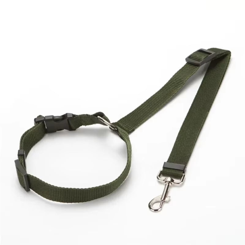 Cinturón de Seguridad Ajustable para Perros y Gatos 🐾 | Viajes Seguros en Auto