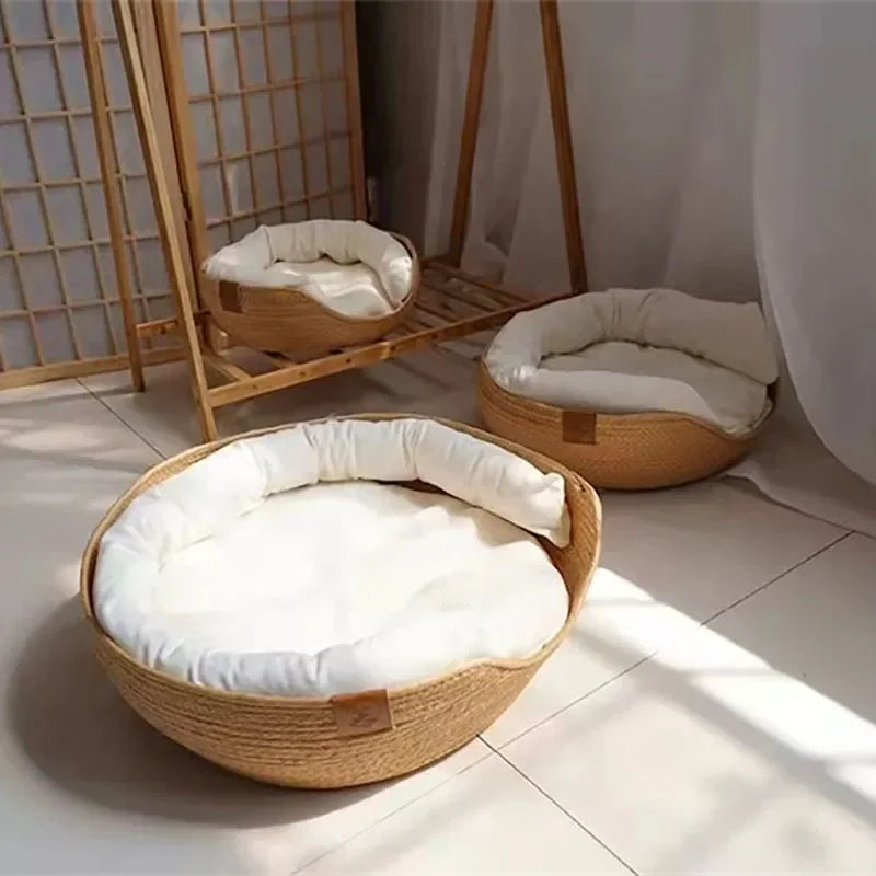 Cama para Mascotas Suave y Confortable – Nido Antideslizante e Impermeable para Perros y Gatos