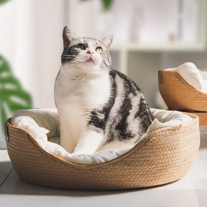 Cama para Mascotas Suave y Confortable – Nido Antideslizante e Impermeable para Perros y Gatos