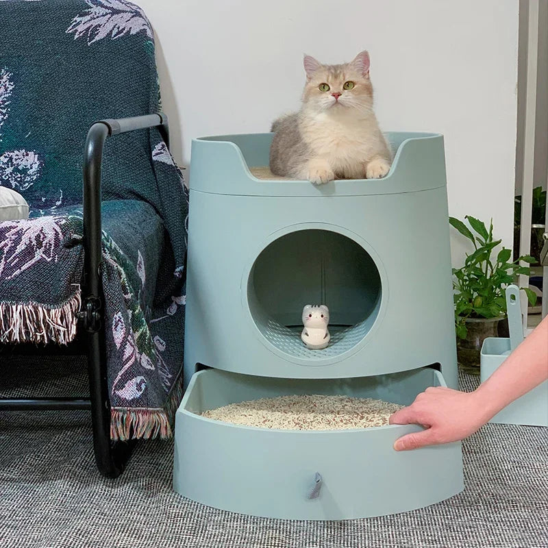 ✨ Caja de Arena Sanitaria Importada para Gatos – Higiene, Comodidad y Menos Olores