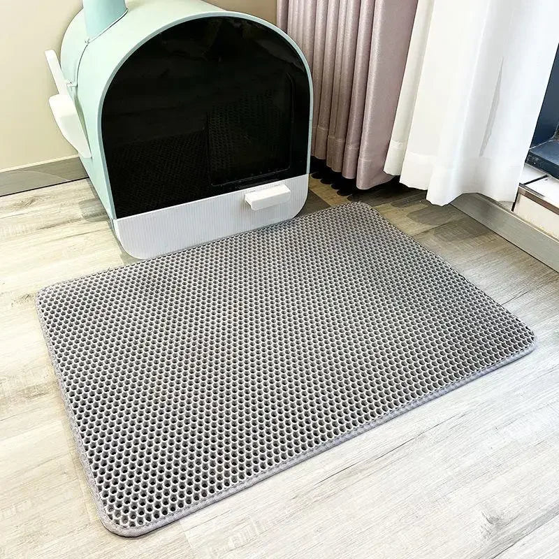 Esterilla de Arena para Gatos de Doble Capa – Antideslizante, Impermeable y Fácil de Limpiar