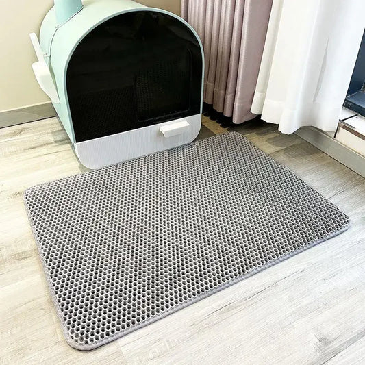 Esterilla de Arena para Gatos de Doble Capa – Antideslizante, Impermeable y Fácil de Limpiar