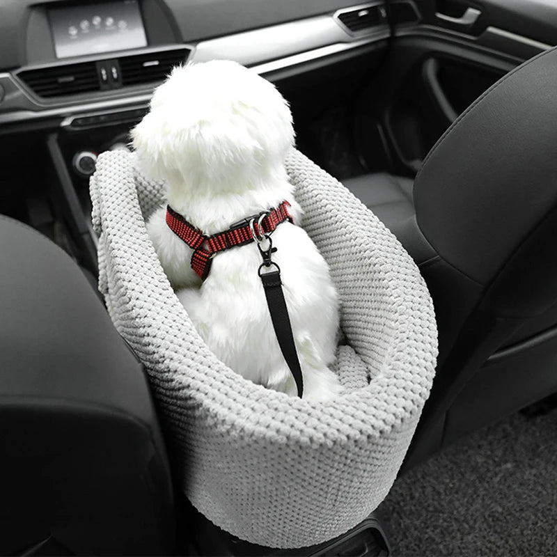 Asiento Portátil para Coche de Mascotas – Antideslizante, Seguro y Cómodo para Perros y Gatos