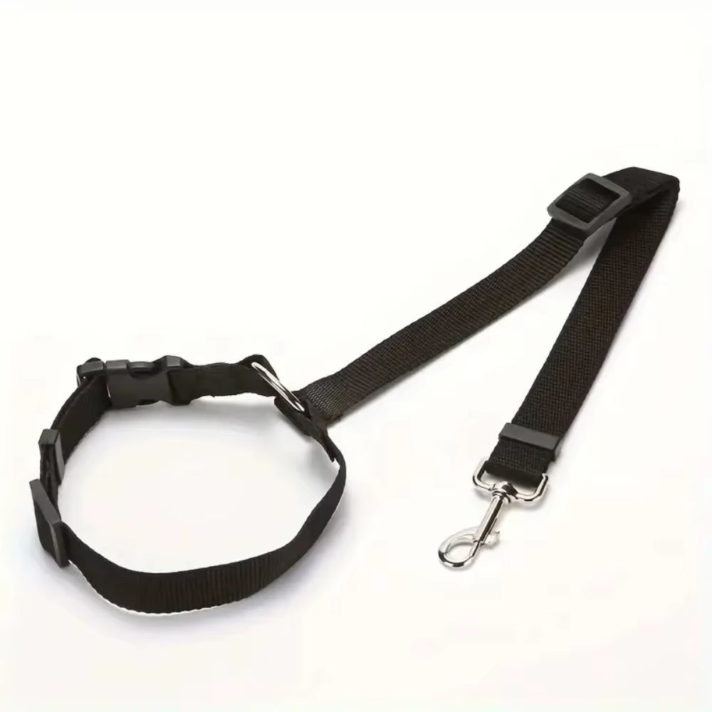 Cinturón de Seguridad Ajustable para Perros y Gatos 🐾 | Viajes Seguros en Auto