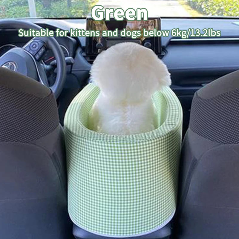 Asiento Portátil para Coche de Mascotas – Antideslizante, Seguro y Cómodo para Perros y Gatos